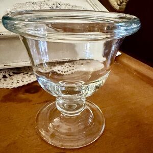Vintage pressed glass ice cream bowl